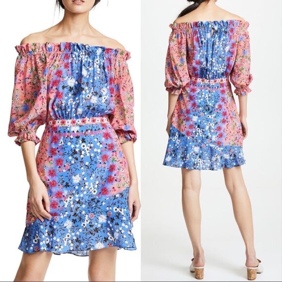 SALONI Grace Dress in Foxglove Meadow print size 4 - Picture 5 of 10